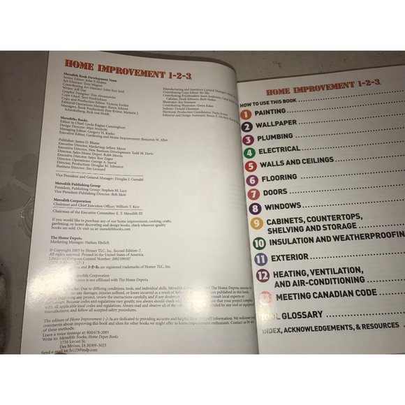 Home Improvement 1-2-3 Expert Advice from The Home Depot Hardcover book - Picture 8 of 12